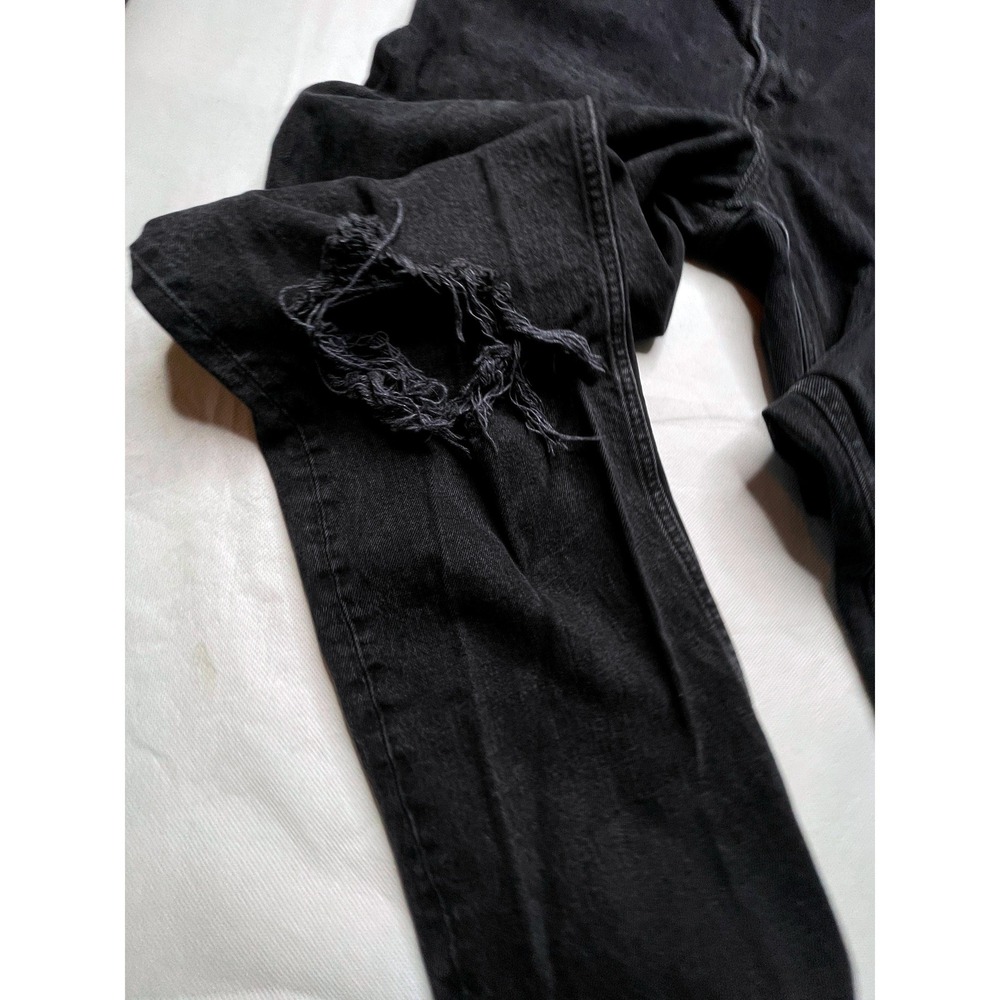 Abercrombie & Fitch Jeans WOMENS 32/14R 90s Straight Ultra High Rise Distressed - Picture 2 of 16
